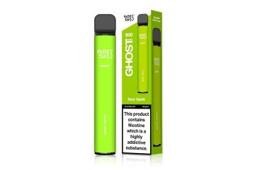 Vapes Bar Ghost 800, 2% Nicotin Sour Apple